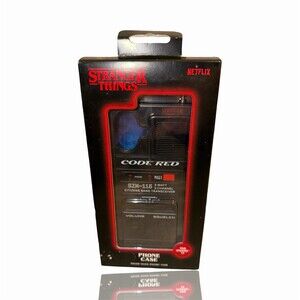 Stranger Things Code Red Walkie Talkie Phone Case Black For Apple iPhone 17